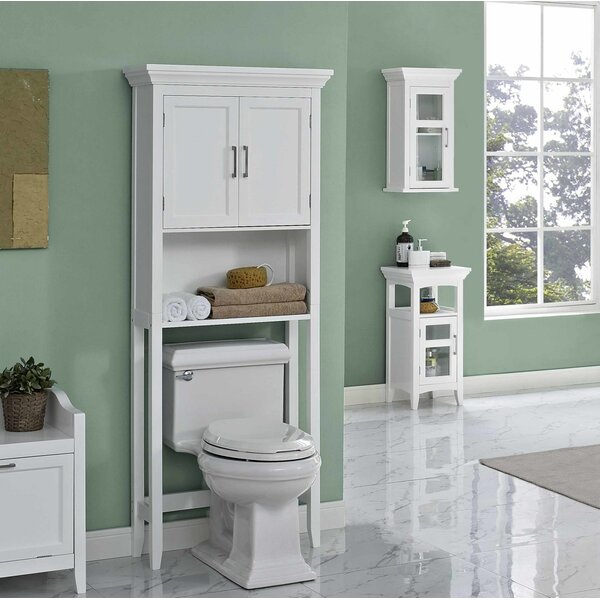 Simpli Home Avington 27" W x 67" H Over the Toilet Storage & Reviews